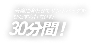 音楽に合わせてサンドバッグをひたすら打ち込む30分間!